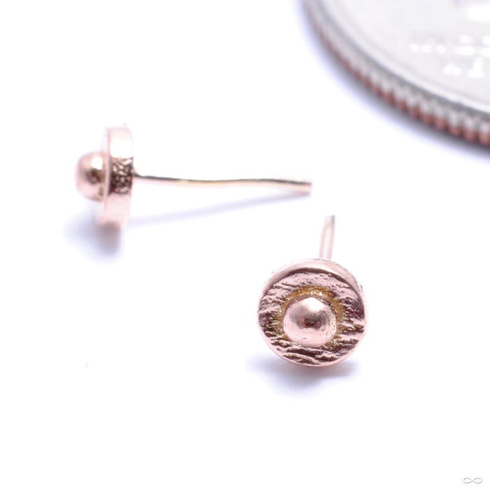 Polka with Dottie Press-fit End in Gold from Pupil Hall in rose gold
