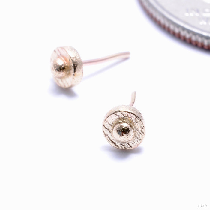 Polka with Dottie Press-fit End in Gold from Pupil Hall in yellow gold