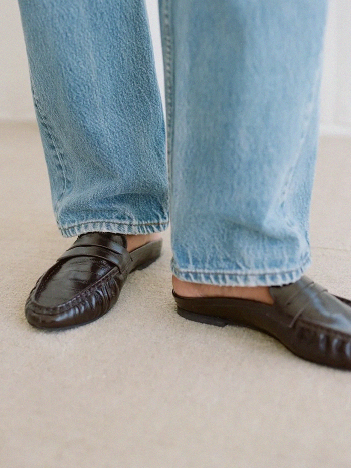 Porta Loafer Mules in Espresso - Stitch And Feather