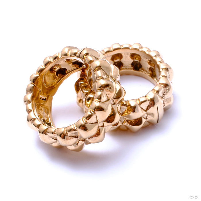 Portal Weights from Tether Jewelry in yellow gold