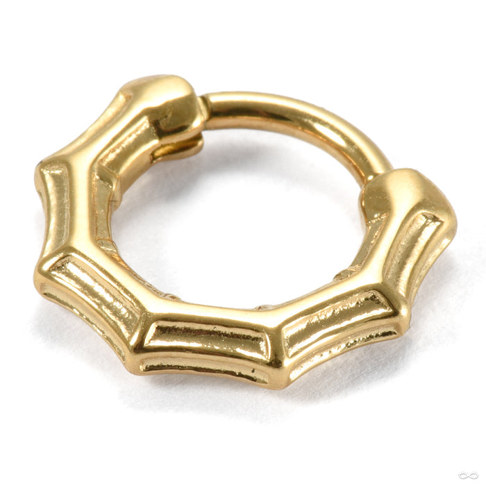 Prana Clicker from Tether Jewelry in yellow gold