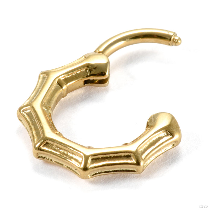 Prana Clicker from Tether Jewelry in yellow gold