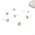 Primary Squrrr with Stones Press-fit End in Gold from Pupil Hall in assorted materials