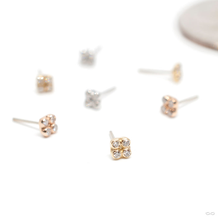 Primary Squrrr with Stones Press-fit End in Gold from Pupil Hall in assorted materials