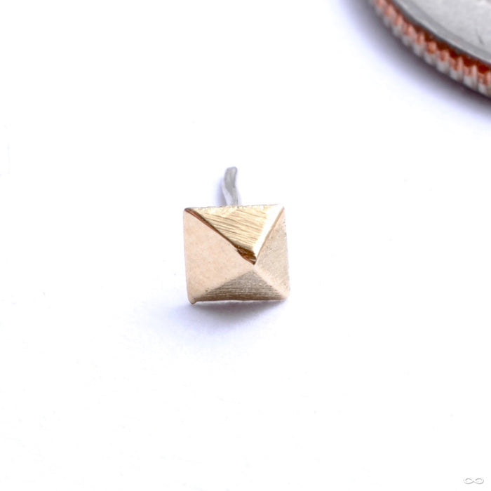 Prism Press-fit End in Gold from Pupil Hall in yellow gold