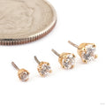 Prong-set Gemstone Press-fit End in Gold from BVLA