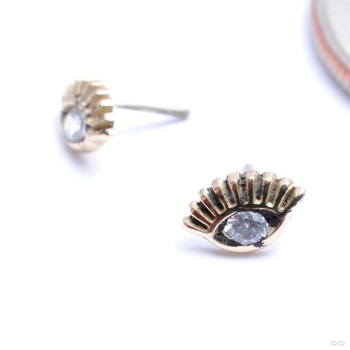 Protector Press-fit End in Gold from Maya Jewelry in yellow gold