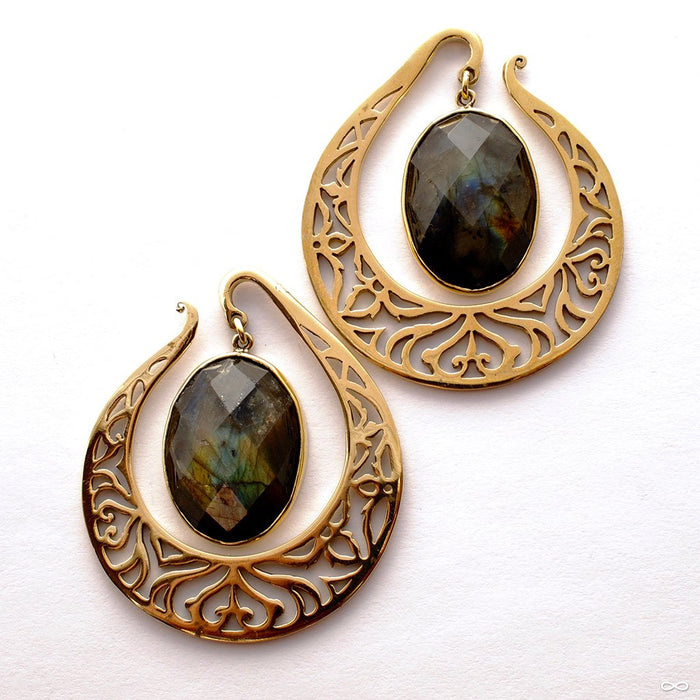 Puj Ju Hoop with Faceted Labradorite from Diablo Organics