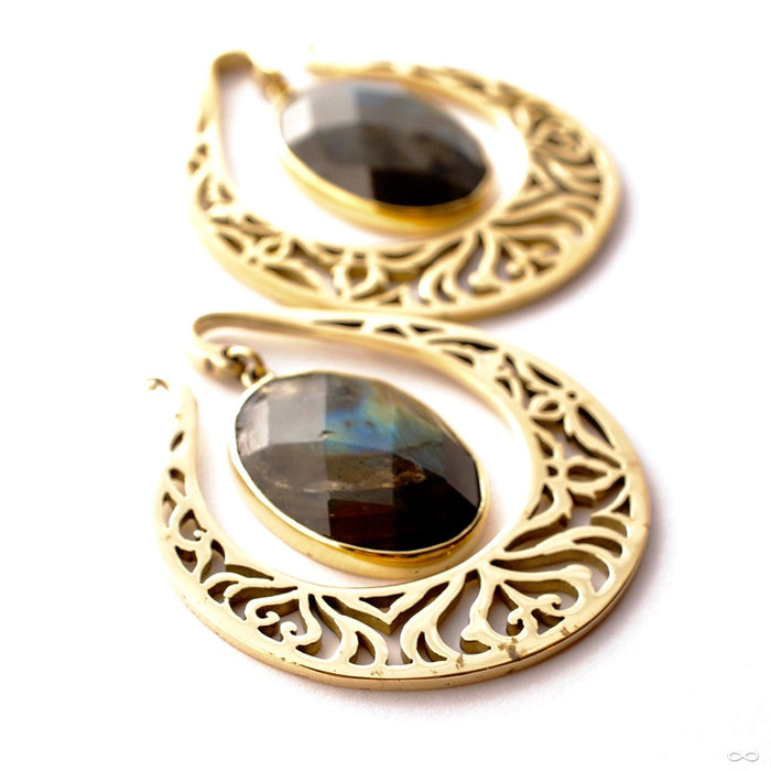 Puj Ju Hoop with Faceted Labradorite from Diablo Organics