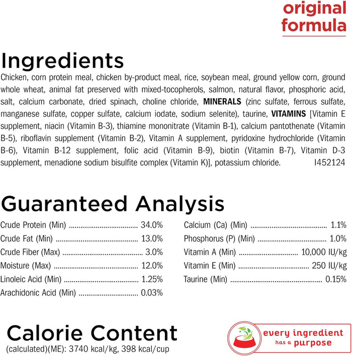 Purina Cat Chow Naturals With Added Vitamins, Minerals and Nutrients Dry Cat Food, Naturals Original - 13 lb. Bag