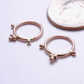 Pyramid Seam Ring in Gold from Scylla in rose gold