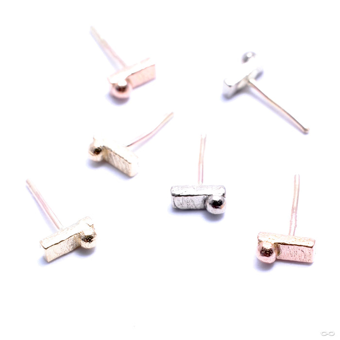 Rectangle with Dottie Press-fit End in Gold from Pupil Hall in assorted materials
