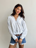 Renza Stripe Button Down - Stitch And Feather