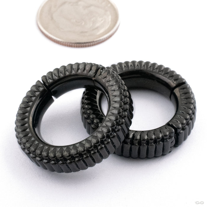 Reverie Weights in Black PVD-coated Stainless Steel from Tether Jewelry