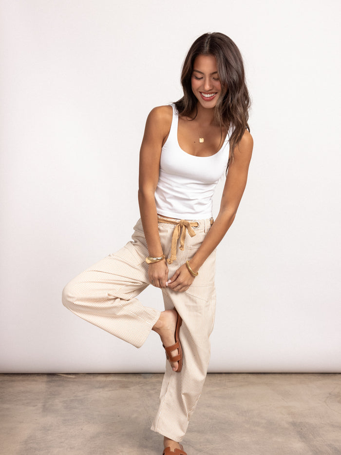 Rewind Stripe Barrel Jeans - Stitch And Feather