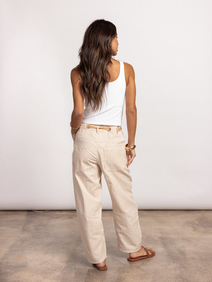 Rewind Stripe Barrel Jeans - Stitch And Feather
