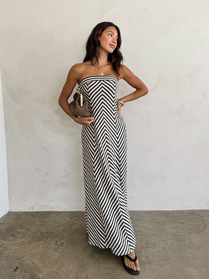 Reza Strapless Maxi Dress - Stitch And Feather