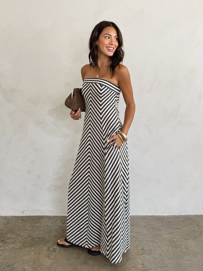 Reza Strapless Maxi Dress - Stitch And Feather