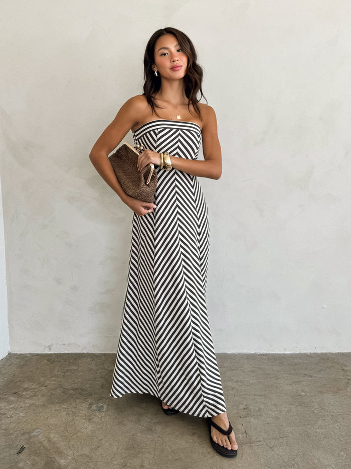 Reza Strapless Maxi Dress - Stitch And Feather