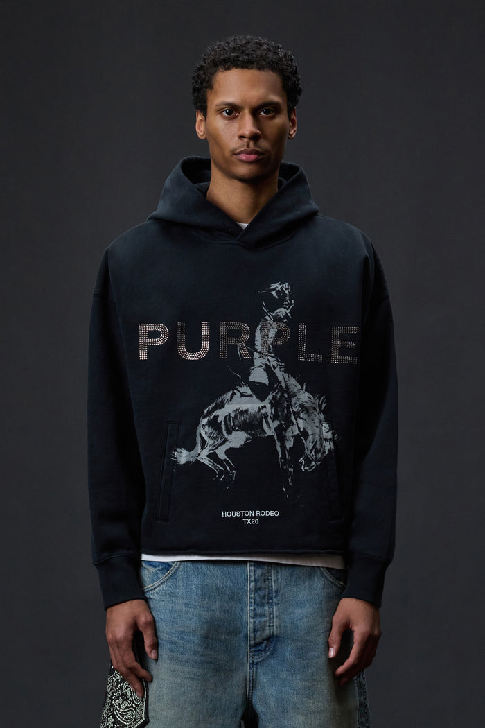 Riding High Hoodie oversized sweatshirt with light acid wash and kangaroo pocket
