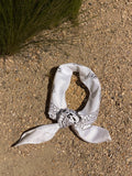Rodeo Paisley Bandana in White - Stitch And Feather