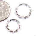 Rope Chain Seam Ring in Gold from Tawapa in white gold