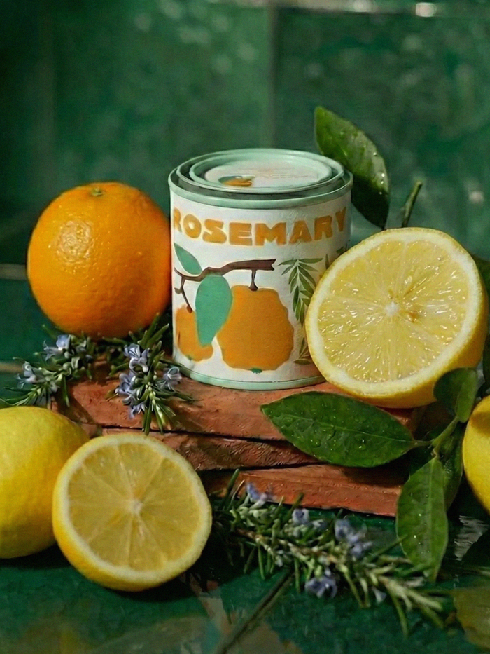 Rosemary & Citrus Zest Tin Candle - Stitch And Feather