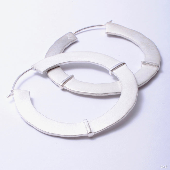 Royal Fang Earrings from Maya Jewelry in white brass
