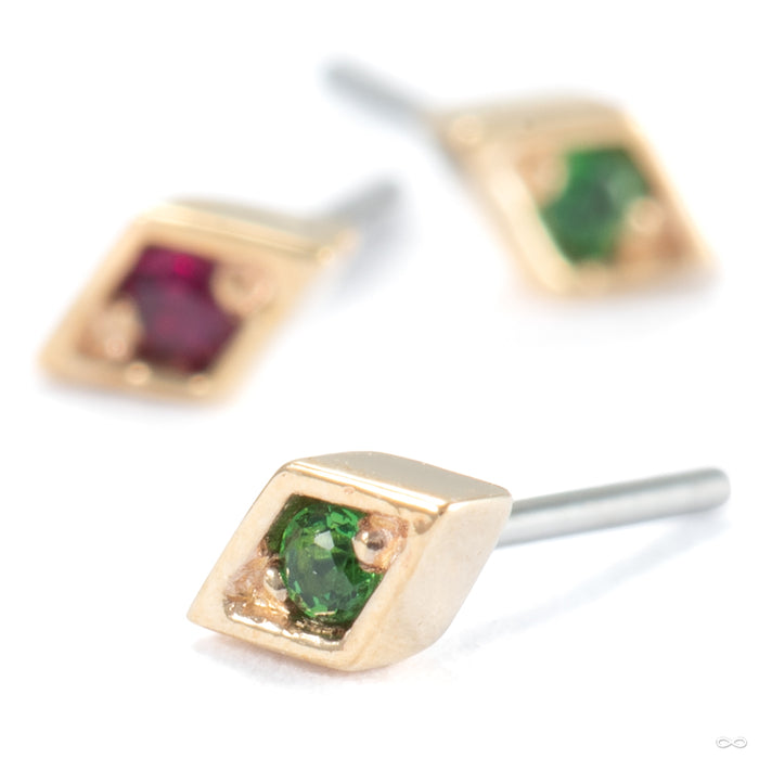 Royal Press-fit End in Gold from Modern Mood with various stones