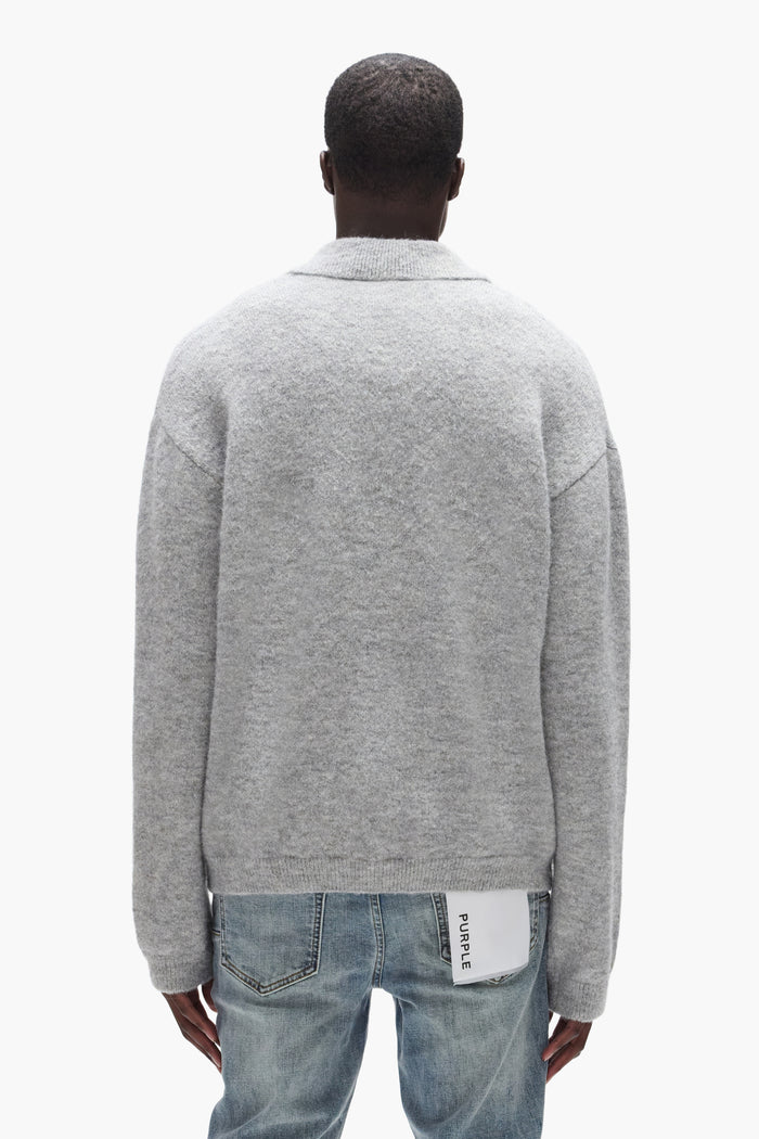 Rugby Knit Shirt in relaxed fit made of alpaca blend, available in sizes XS to 3XL.
