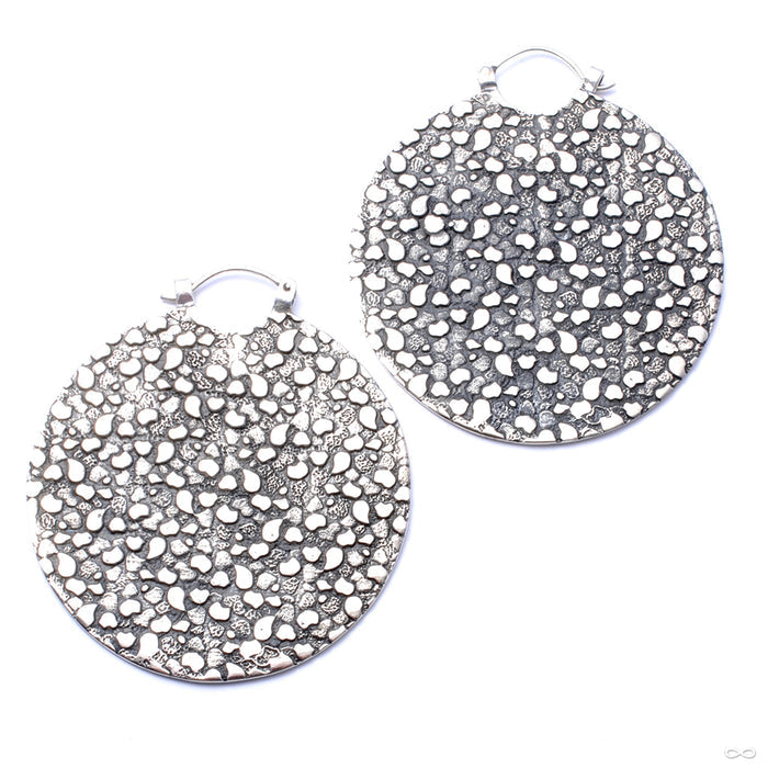Ruler Earrings from Oracle in White Brass
