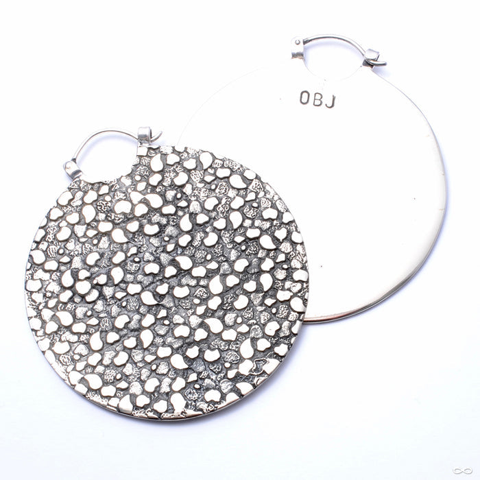 Ruler Earrings from Oracle in White Brass