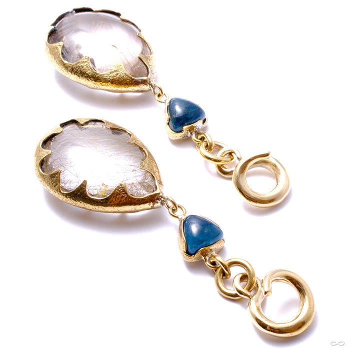 Rutilated Quartz and Apatite Dangles from Diablo Organics