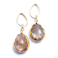 Rutilated Quartz Teardrop Cushion Dangles from Diablo Organics