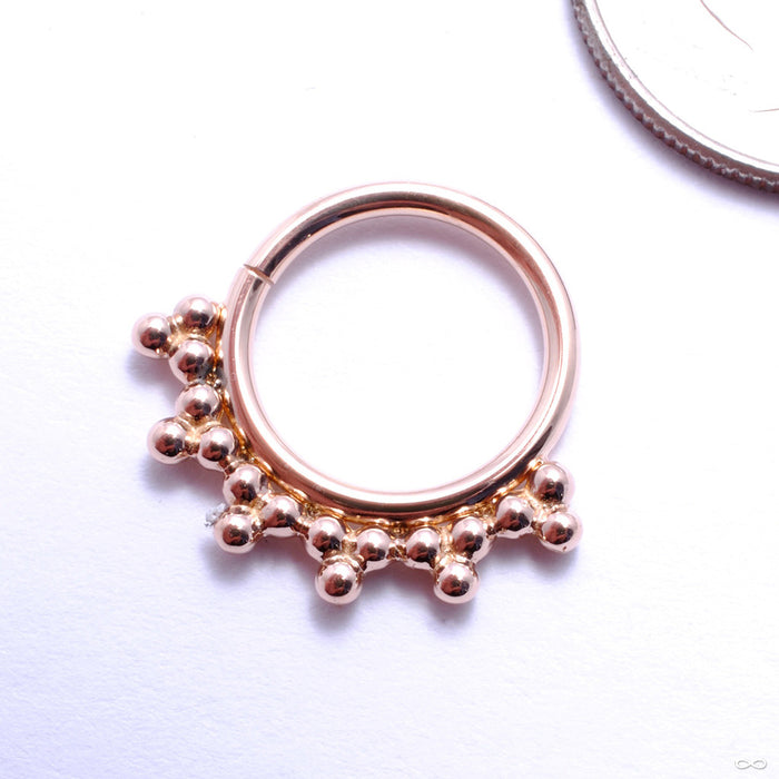 Sabrina Seam Ring in Gold from Anatometal in Rose Gold