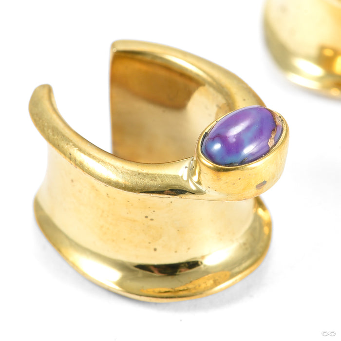 Saddle Spreader Weights with Gemstones from Oracle with purple copper turquoise