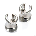 0g (8mm) / White Brass / Pyrite