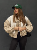 Sandstone Sherpa Windbreaker Jacket - Final Sale - Stitch And Feather