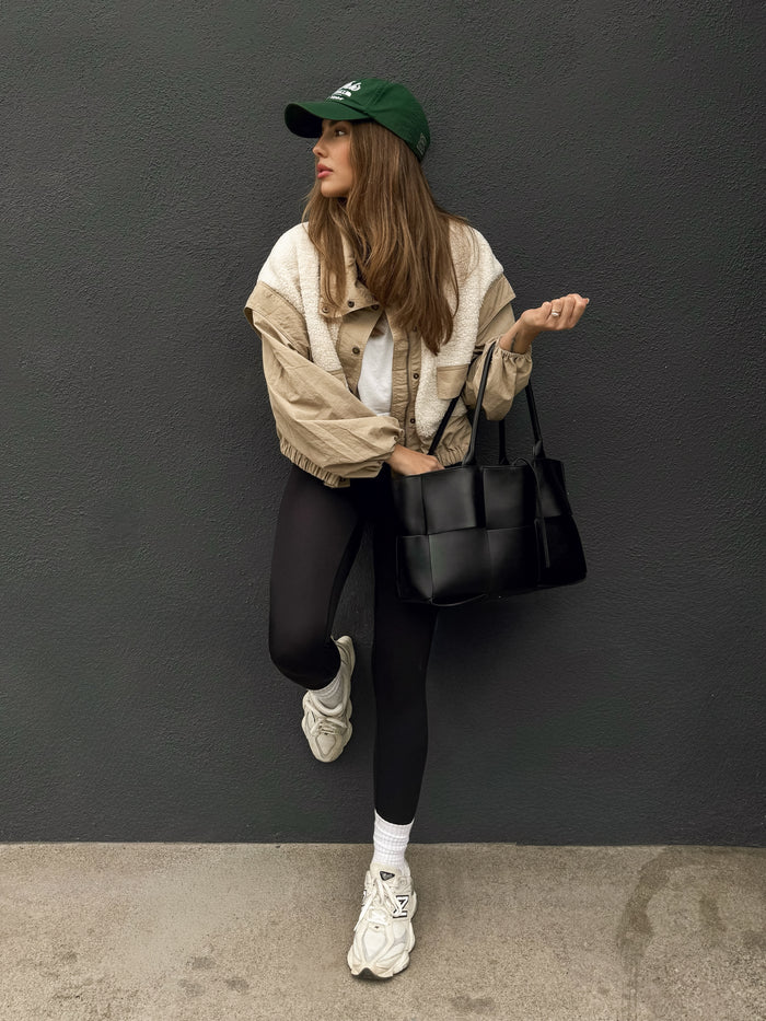 Sandstone Sherpa Windbreaker Jacket - Final Sale - Stitch And Feather