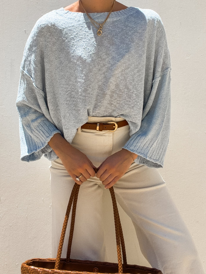 Sandy Skies Knit Sweater - Stitch And Feather