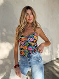 Sangria Floral Cami Top - Stitch And Feather