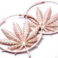 Sativa Earrings from Maya Jewelry in rose gold