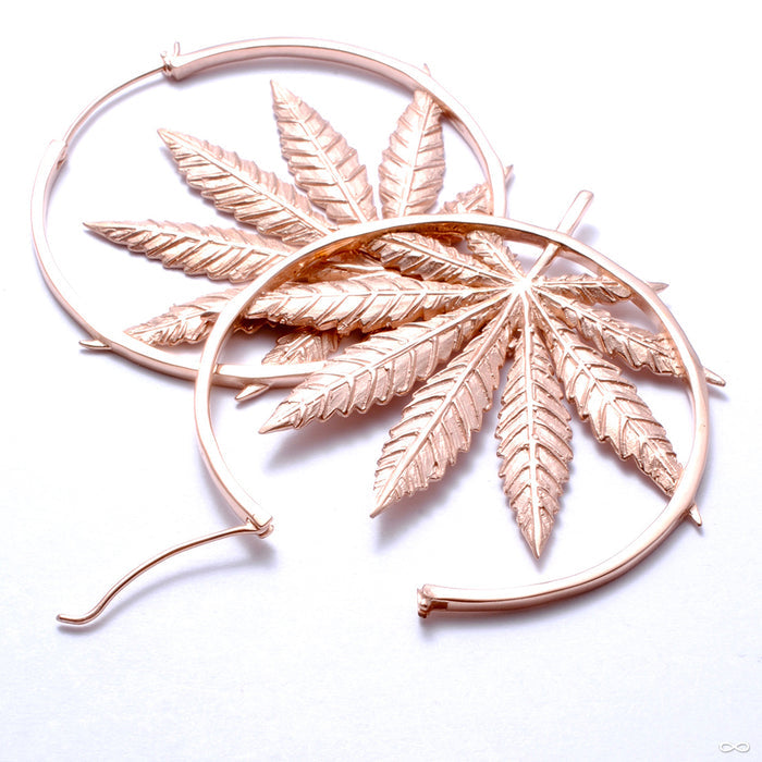 Sativa Earrings from Maya Jewelry in rose gold