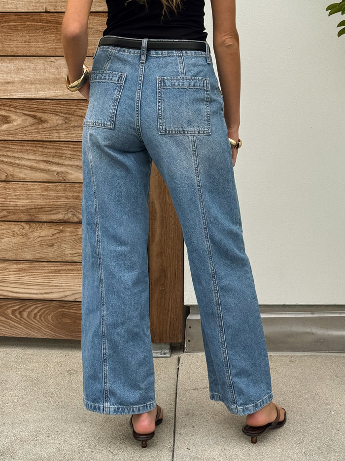 Savona Wide Leg Jeans - Stitch And Feather