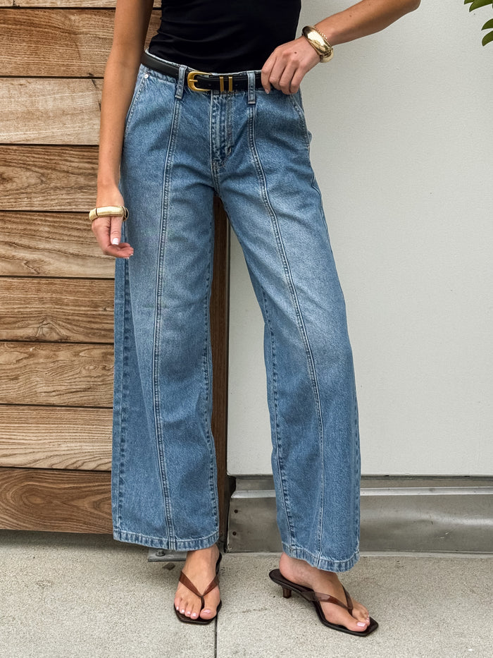 Savona Wide Leg Jeans - Stitch And Feather