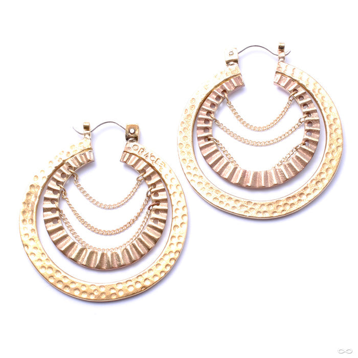 Scarlet Earrings from Oracle in Brass