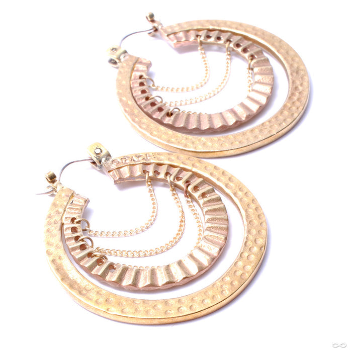 Scarlet Earrings from Oracle in Brass