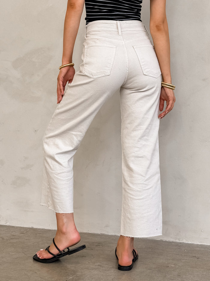 Sea Salt Wide Leg Jeans - Stitch And Feather