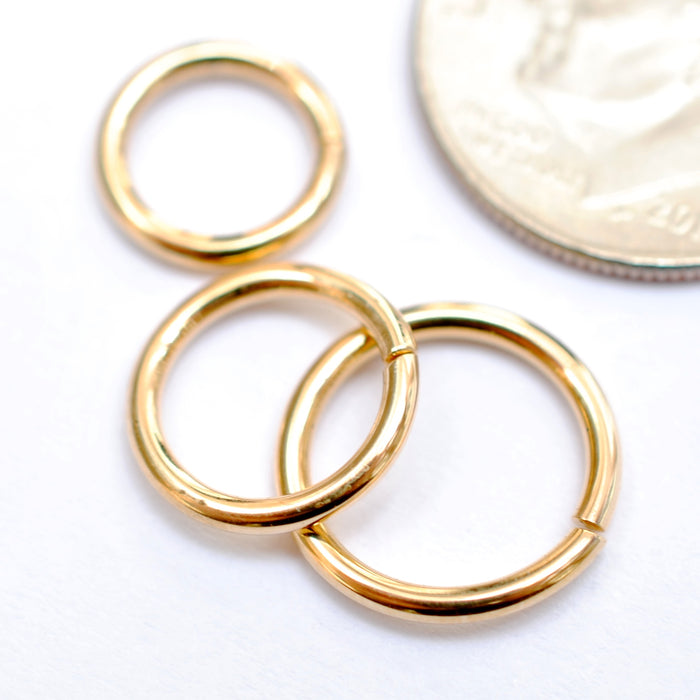 Seam Ring in Gold in 18g from LeRoi in 14k Yellow Gold