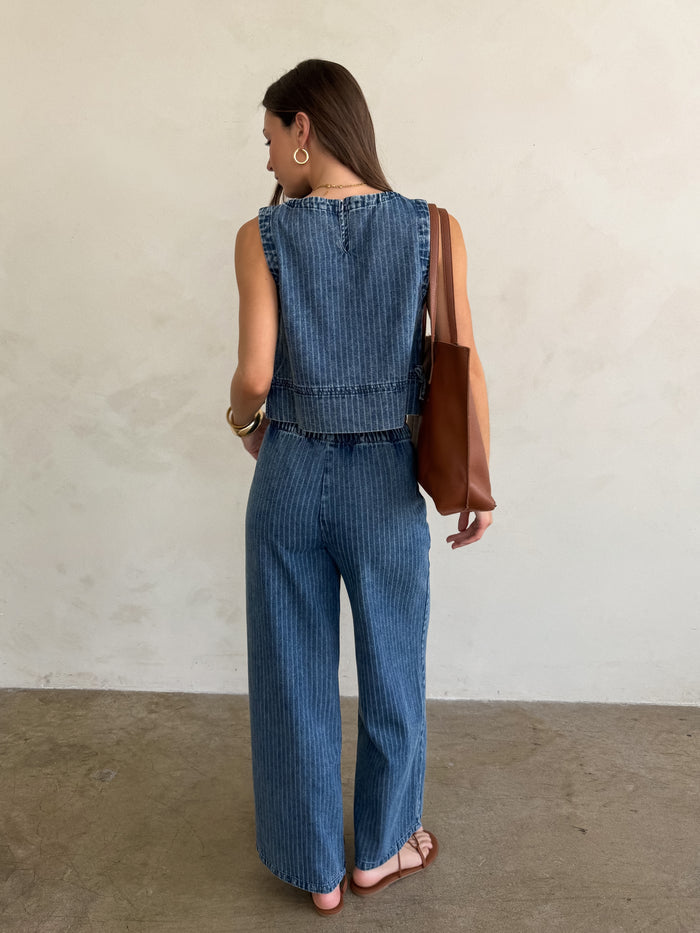 Second Chances Denim Top - Stitch And Feather